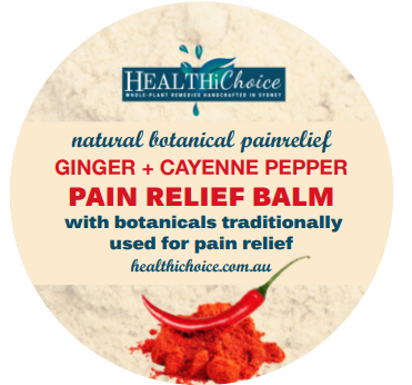 GINGER + CAYENNE PEPPER Pain Relief Herbal Balm - Healthi Choice