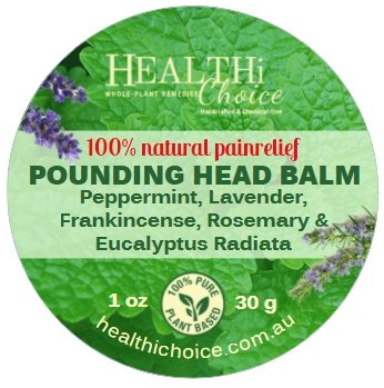POUNDING HEAD Balm - 100% natural headache relief - Healthi Choice